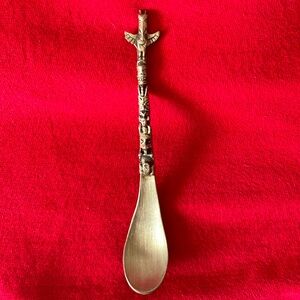 Indigenous Pewter Totem Collector Spoon